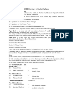 WAEC Literature in English Syllabus