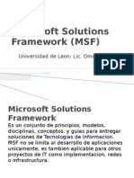 Microsoft Solutions Framework (MSF)