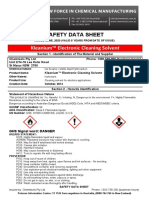 Kleanium™ Electronic Cleaning Solvent: Safety Data Sheet