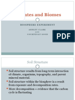 Climates and Biomes: Biosphere Experiment