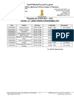 Programme Des Controles EMD 1ére Année Master1 Finale