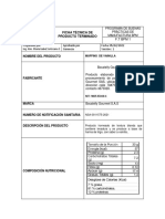 Ficha Técnica de Muffins de Vainilla - 1