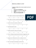 Energy Questionnaire