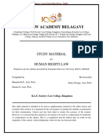 Human Rights Law - KLE Law Academy Notes