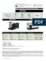 GP440A/I GP440S/I: Scheda Tecnica / Technical Data Sheet / Fiche Tecnique / Ficha Tecnica