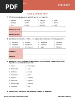 U3 Ref Sol Lexico Ocio y Tiempo Libre