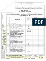 Data Schedule (30-TMSS-01, Revision 0) Air Break Disconnect Switches & Grounding Switches-69Kv Substation No. 001