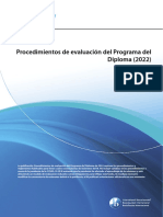 Procedimientos de Evaluación Del Programa Del Diploma (2022)