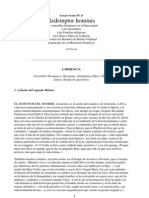 Juan Pablo II 1979 Carta Encíclica Redemptor Hominis - EL REDENTOR DEL HOMBRE