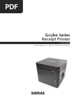 Gcube Series Receipt Printer: User Guide