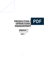 Production & Operation Management