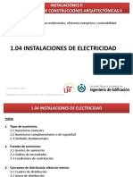 I.04 Instalaciones de Electricidad