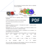 Calculo de Tren de Engranajes