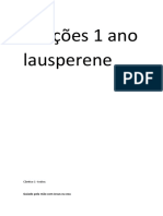 Orações 1 Ano Lausperene