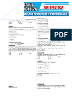 Ejercicios Resueltos de Razones y Proporciones Pagina Educativa