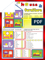 A) Identify The Parts of The House. Use Some of The Words Below