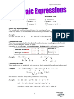 FSMQ Algebraic Expressions