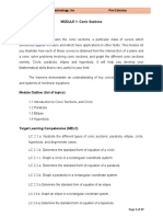 MODULE 1: Conic Sections Module Overview