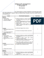 Modified Scope and Sequence Grade 8 - English SY 2020-2021 First Quarter