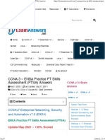 CCNA 3 - ENSA Practice PT Skills Assessment (PTSA) Answers