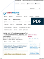 CCNA 3 v7.0 Final Exam Answers Full - Enterprise Networking, Security, and Automation