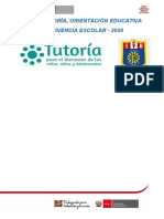 Plan de Tutoría, Orientación Educativa - 2020 - F.T.A.