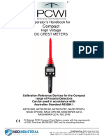 PCWI DCCREST High Voltage Pulse Crest Meter Instruction Manual