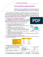 Chapitre 11 L ES AMPLIFICATEURS OPERATIONNELS