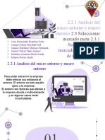 2.2.1 Análisis Del Micro Entorno y Macro Entorno: 2.3 Seleccionar Mercado Meta