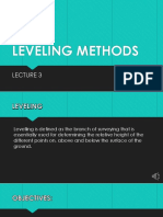 Lecture 3 - Leveling Methods