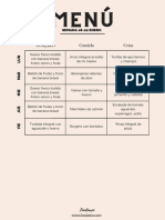 Menu Semanal 18 22