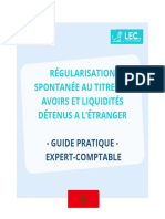 Régularisation Spontanée Au Titre Des Avoirs Et Liquidités Détenus A L'Étranger