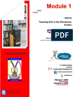 Module 1 Arts Teaching Updated. 2docx. Updated