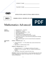 2021 Hurlstone Trial Paper W Solutions