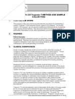 Roche Cobas H 232 Troponin T Method and Sample Collection