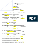 English Grammar Quiz Bee