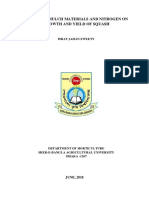 Effect of Mulch Materials and Nitrogen On Growth and Yield of Squash