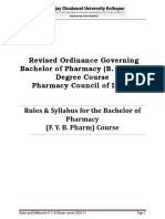 SGU Syllabus - FY B - Pharm