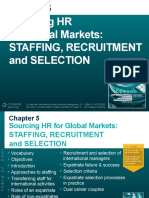 Sourcing HR For Global Markets: Staffing, Recruitment and Selection