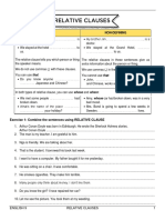 Defining Non-Defining: Exercise 1: Combine The Sentences Using RELATIVE CLAUSE