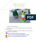 Free Pattern Frog Princess