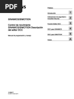 SINAMICS - SIMOTION. Control de Movimiento SINAMICS - SIMOTION Descripción Del Editor DCC. Prefacio. Introducción 1