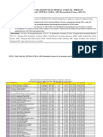 Final Merit List