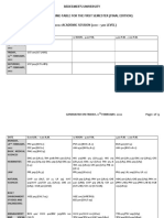 FINAL EDITION - First Semester Examination Timetable For The 2021-2022 Academic Session