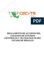 Reglamento de Alumnos de Cecyte Hidalgo