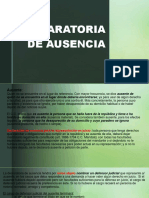 Diapositivas Declaratoria de Ausencia