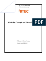 Marketing Concepts and Internal Relations: CD Anh Quoc Btec FPT International Economy