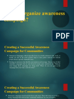 How To Organize Awareness Campaign