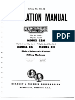 Kearney and Trecker Installation Manual