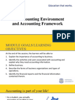 01 The Accounting Environment and Accounting Framework